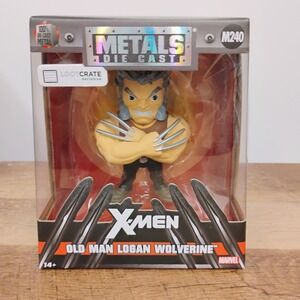 Jada X-Men Die Cast Metal Old Man Logan Wolverine M240 LootCrate Figurine New